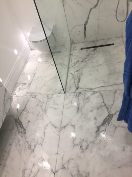 bathroom floor tile stone